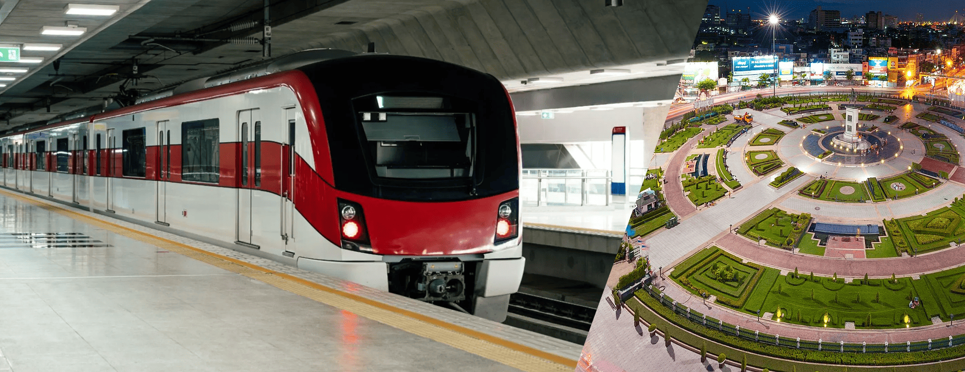 โครงการระบบรถไฟชานเมืองสายสีแดงเข้ม ช่วงวงเวียนใหญ่ - มหาชัย